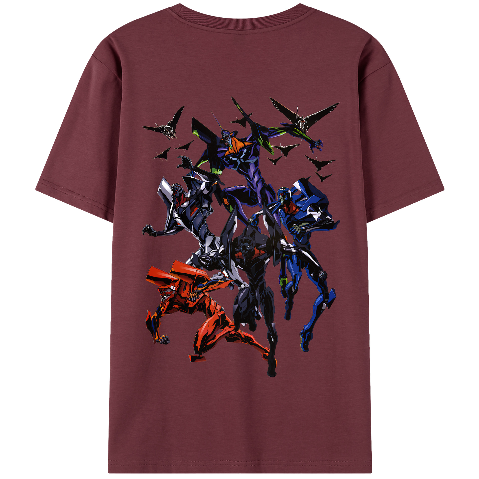 （画像用） EVA 新世紀エヴァンゲリオン 綿100％半袖Tシャツ（背面プリント）